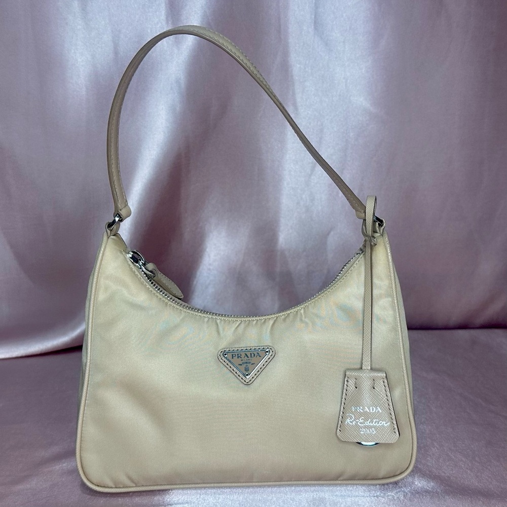 Tan Prada Nylon Re-Edition 2005